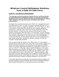Whatcom County/Bellingham Solutions from a Peak Oil Task Force
