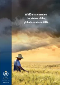 WMO Statement on the Status of the Global Climate in 2012