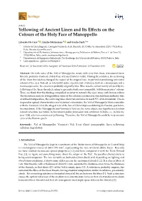Yellowing of Ancient Linen and Its Effects on the Colours of the Holy Face of Manoppello