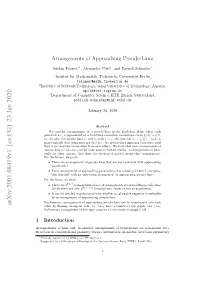 Arrangements of Approaching Pseudo-Lines