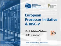 European Processor Initiative & RISC-V