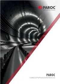Insulation and Fire Protection for Rail Infrastructure Pdf, 792 Kb