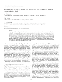 Reconstructing the History of Fluid Flow at Cold Seep Sites from Ba/Ca Ratios