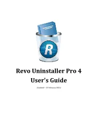 Revo Uninstaller Pro 4 User's Guide