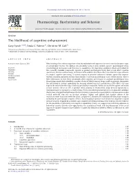 The Likelihood of Cognitive Enhancement
