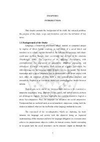 1.1 Background of the Study