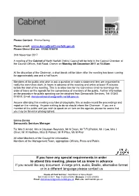 Agenda for the Convenience of Members of the Public