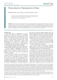 Check List and Authors Chec List Open Access | Freely Available at Journal of Species Lists and Distribution Pecies S