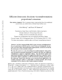 Efficient Democratic Decisions Via Nondeterministic Proportional