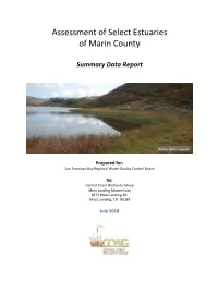 Marin Estuary Data Summary Report Vf