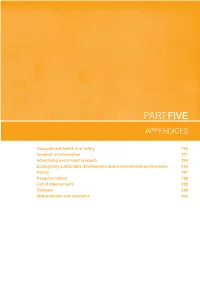 PART FIVE Appendices