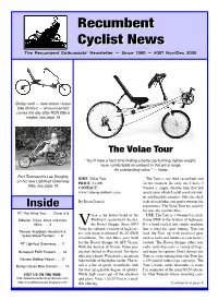 Recumbent Cyclist News Recumbent Cyclist News