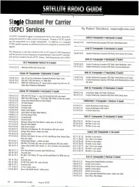 Single Channel Per Carrier (SCPC) Services by Robert Smathers, Roberts@Nmia.Com