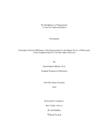 The Metaphysics of Dispositions: a Case for Counterfactualism
