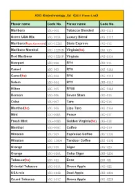 AXG Biotechnology.,Ltd （2021 Flavor List）