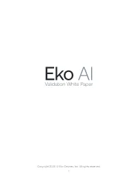 Eko AI Validation White Paper
