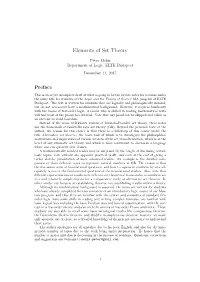 Elements of Set Theory