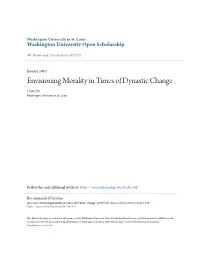 Envisioning Morality in Times of Dynastic Change Huan Jin Washington University in St