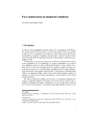 Face Enumeration on Simplicial Complexes