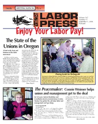 The State of the Unions in Oregon a Look at the Facts and Unions in States Like Oregon