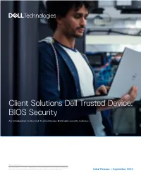 Dell Trusted Device Below the OS Whitepaper