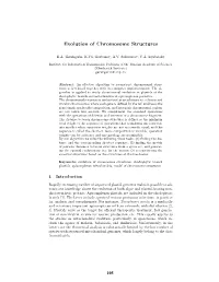 Evolution of Chromosome Structures Abstract