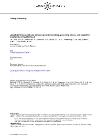 Longitudinal Associations Between Parental Bonding, Parenting Stress, and Executive Functioning in Toddlerhood