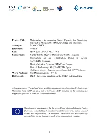 Methodology for Assessing States' Capacity for Countering the Hostile