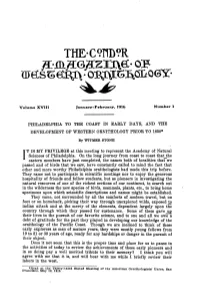 Philadelphia to the Coast in Early Days, and the Development Of