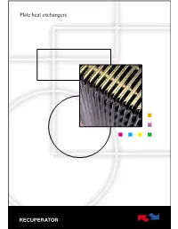 Plate Heat Exchangers Introduction