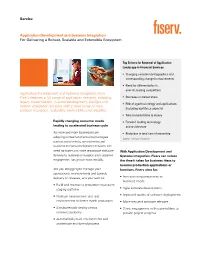 Service Application Development and Systems Integration for Delivering a Robust, Scalable and Extensible Ecosystem
