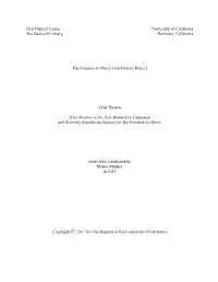 Top of Page Interview Information--Different Title