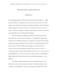 William Snyder the Compounding Parameter (TCP)