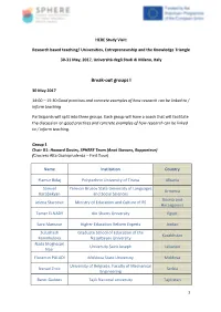 Break-Out Groups I