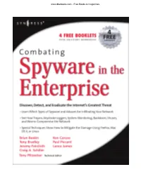 Combating Spyware in the Enterprise.Pdf