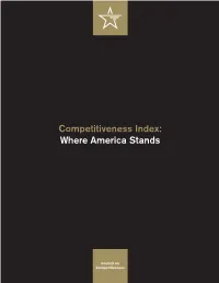 Competitiveness Index: Where America Stands