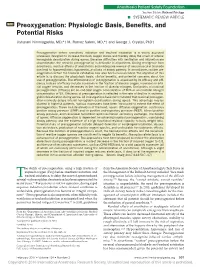 Preoxygenation: Physiologic Basis, Benefits, and Potential Risks