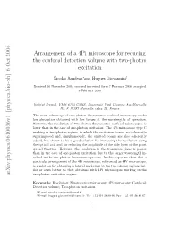 Arrangement of a 4Pi Microscope for Reducing the Confocal Detection