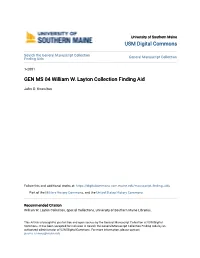 GEN MS 04 William W. Layton Collection Finding Aid