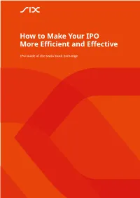 How to Make Your IPO More Efficient and Effective