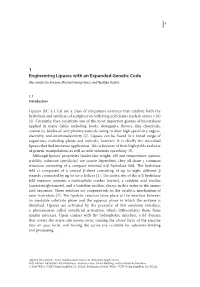 1 Engineering Lipases with an Expanded Genetic Code Alessandro De Simone, Michael Georg Hoesl, and Nediljko Budisa