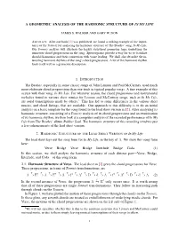 A Geometric Analysis of the Harmonic Structure of in My Life