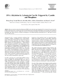 DNA Alkylation by Leinamycin Can Be Triggered by Cyanide and Phosphines
