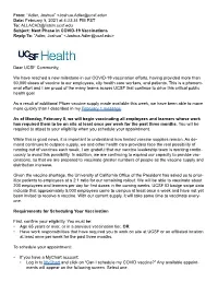 From: “Adler, Joshua” &lt;Joshua.Adler@Ucsf.Edu&gt; Date