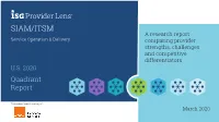 ISG Providerlens™ Quadrant Report