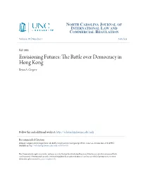 The Battle Over Democracy in Hong Kong, 19 N.C