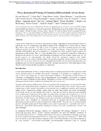 Three-Dimensional Printing of Customized Bioresorbable Airway