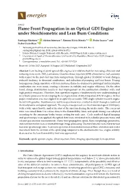 Flame Front Propagation in an Optical GDI Engine Under Stoichiometric and Lean Burn Conditions