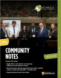 2018 Community Notes