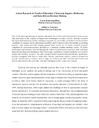 Action Research in Teacher Education: Classroom Inquiry, Reflection, and Data-Driven Decision Making